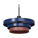 Ledvance LED Pendellampa Decor Layers Pendellampa Stål Blå | Passande för 1x E27