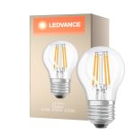 Ledvance Classic LED E27 Päron Filament Klar 4.2W 470lm - 927 Extra Varm Vit | Bästa färgåtergivning - Dimbar - Ersättare 40W