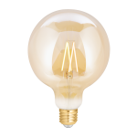 WiZ Smart LED E27 Globe Filament Ambar 125mm 6.5W 720lm - 820-845 Justerbar Vit | Dimbar - Ersättare 50W