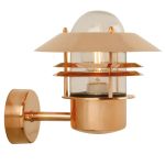 Nordlux Blokhus Vägglampa Koppar och Glas Koppar | IP54 - Passande för E27