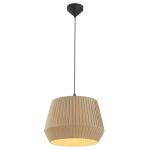Nordlux Dicte 40 Pendellampa Textil Beige| Passande för 1x E27