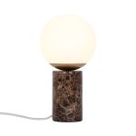Nordlux Bordslampa Lilly Glas Brun | Passande för 1x E14