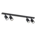 Emibig Taklampa Flash Stål Svart | Passande för 4x GU10 - Max 8W