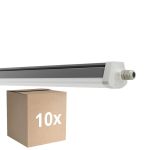 Flerpack 10x Ledvance Vattentät Allmänbruksarmatur Fukttät FLEX Kabelgenomföring 42W 6800lm - 830 Varm Vit| IP66 - Ersättare 2x58W