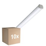 Flerpack 10x Philips LED Allmänbruksarmatur Vattentät Ledinaire WT060C 46W 5600lm - 840 Kallvit | 150cm - 1x Kabelgenomföring