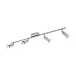 Eglo Taklampa Buzz-LED Stål Satin Nickel 4x2.8W 4x250lm - 830 Varm Vit | IP20 - Inkl. 4x GU10