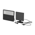 Eglo Vägglampa Panettieri Solar Svart 8W 1600lm - 840 Kallvit | IP65 - Rörelsesensor