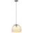 Brilliant Kaizen Pendellampa Glas Pendellampa Metall Svart Beige | 350mm - Passande för 1x E27