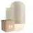 Flerpack 6x Nordlux Heka Vägglampa Aluminium Sanded |IP54 - Passande för E27