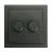 EcoDim Dimmerknapp DUO Busch-Jaeger Future Linear incl. Rotary Lock Platta