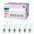 Flerpack 6x Philips Lampa LED E27 Päron Matt 7W 806lm - 827 Extra Varm Vit