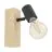 Eglo Vägglampa Townshend 3 Trä Stål Svart | IP20 - Passande för 1x E27