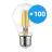 Flerpack 100x Noxion Lucent LED E27 Päron Filament Klar 4.5W 470lm - 822-827 Dim To Warm | Dimbar - Ersättare 40W