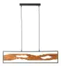 Brilliant Chaumont Pendellampa Aluminium Metall Trä Svart 18W 2300lm - 830 Varm Vit