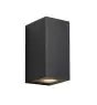 Nordlux Canto Maxi Kubi 2 Vägglampa Aluminium och Glas Svart Up & Down | IP44 - Passande för 2x GU10