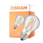 Osram Led Star Classic LED E27 Päron Filament Klar 4.9W 470lm - 827 Extra Varm Vit | Ljussensor