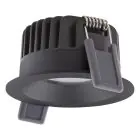 Ledvance LED Spot Fix Aluminium Svart 8W 680lm 36D - 930 Varm Vit | Utskärning   68mm - IP44 - Bästa färgåtergivning - Dimbar