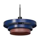 Ledvance LED Pendellampa Decor Layers Pendellampa Stål Blå | Passande för 1x E27