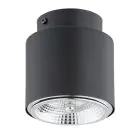 Emibig Taklampa Nano Stål Svart | Passande för 1x GU10 (AR111) - Max 12W