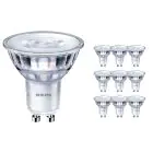 Flerpack 10x Philips Corepro LED Spot GU10 PAR16 3W 230lm 36D - 830 Varm Vit | Dimbar - Ersättare 35W