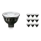 Flerpack 10x Philips Master LED Spot GU5.3 MR16 6.7W 410lm 10D - 927 Extra Varm Vit | Bästa färgåtergivning - Dimbar - Ersättare 35W