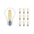 Flerpack 10x Philips MASTER Value LED Lampa E27 Päron Klar 5.9W 806lm - 927 Extra Varm Vit | Bästa färgåtergivning - Dimbar - Ersättare 60W