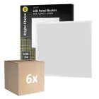Flerpack 6x Bright Choice LED Panel Backlit 36W 3240lm - 840 Kallvit | 60x60cm - UGR 