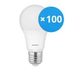 Flerpack 100x Noxion Pro LED E27 Päron Matt 5.5W 470lm - 827 Extra Varm Vit | Dimbar - Ersättare 40W