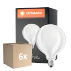 Flerpack 6x Ledvance LED Classic E27 Globe Matt 11W 1521lm - 827 Extra Varm Vit | Dimbar - Ersättare 100W