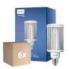 Flerpack 6x Philips TrueForce LED E27 HPL Klar 28W 3800lm 360D - 830 Varm Vit | Ersättare 125W