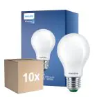 Flerpack 10x Philips MASTER LED Lampa Ultra Efficient E27 Päron Matt 7.3W 1535lm - 840 Kallvit | Ersättare 100W