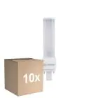 Flerpack 10x Ledvance DULUX-D LED 5W - 830 Varm Vit | 2-Stift - Ersättare 10W