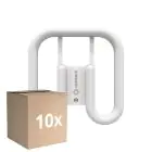 Flerpack 10x Ledvance DULUX-SQ LED 13W - 830 Varm Vit | 2-Stift - Ersättare 28W