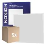 Flerpack 5x Noxion LED Panel Delta Value V5 Backlit 28W 3920lm - 830-840 CCT | 60x60cm - UGR 