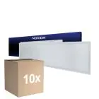 Flerpack 10x Noxion LED Panel Delta Value V5 28W 3920lm - 830-840 CCT | 120x30cm - UGR