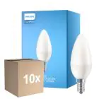 Flerpack 10x Philips Corepro LED Kronljus E14 Matt 7W 806lm - 840 Kallvit | Ersättare 60W