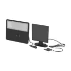 Eglo Vägglampa Panettieri Solar Svart 6W 860lm - 840 Kallvit | IP65 - Rörelsesensor